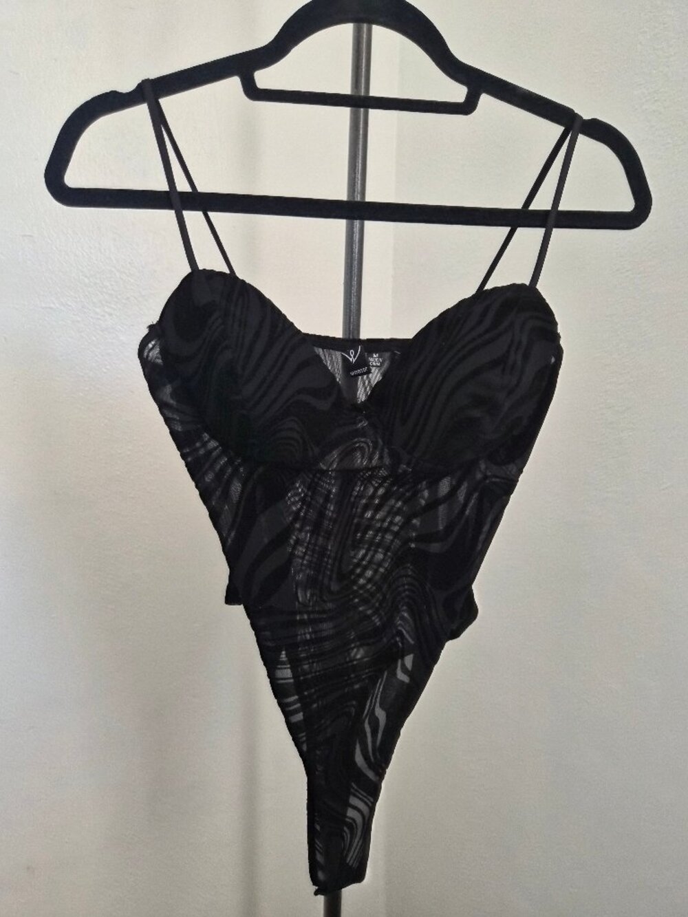 Windsor Black Mesh Bodysuit